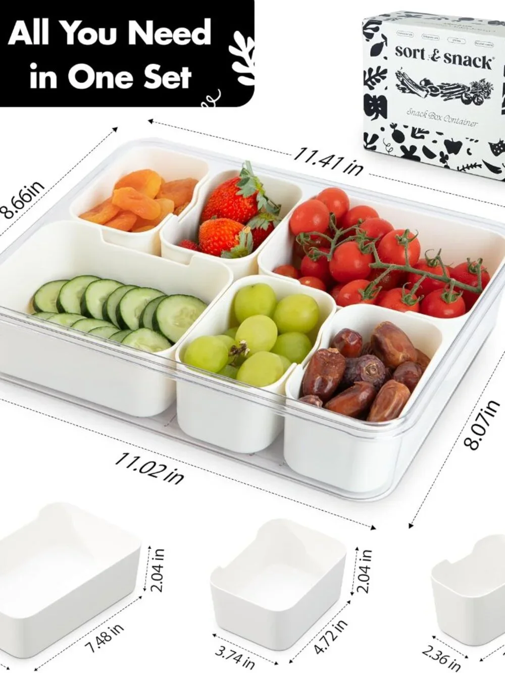 Sort & Snack 10 in 1 Large Snackle Box